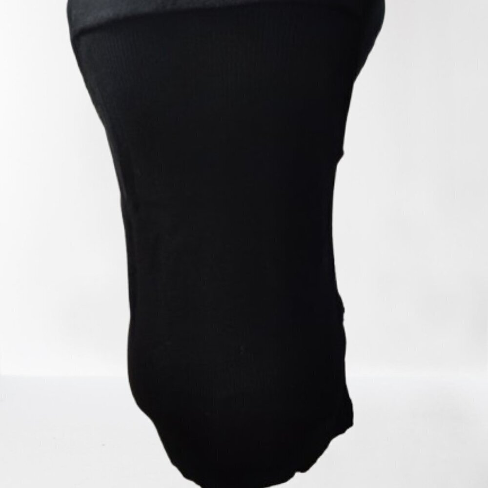 Jones New York Black Sweater Vest Women's US Medium Zipper Front Pockets - Picture 2 of 11